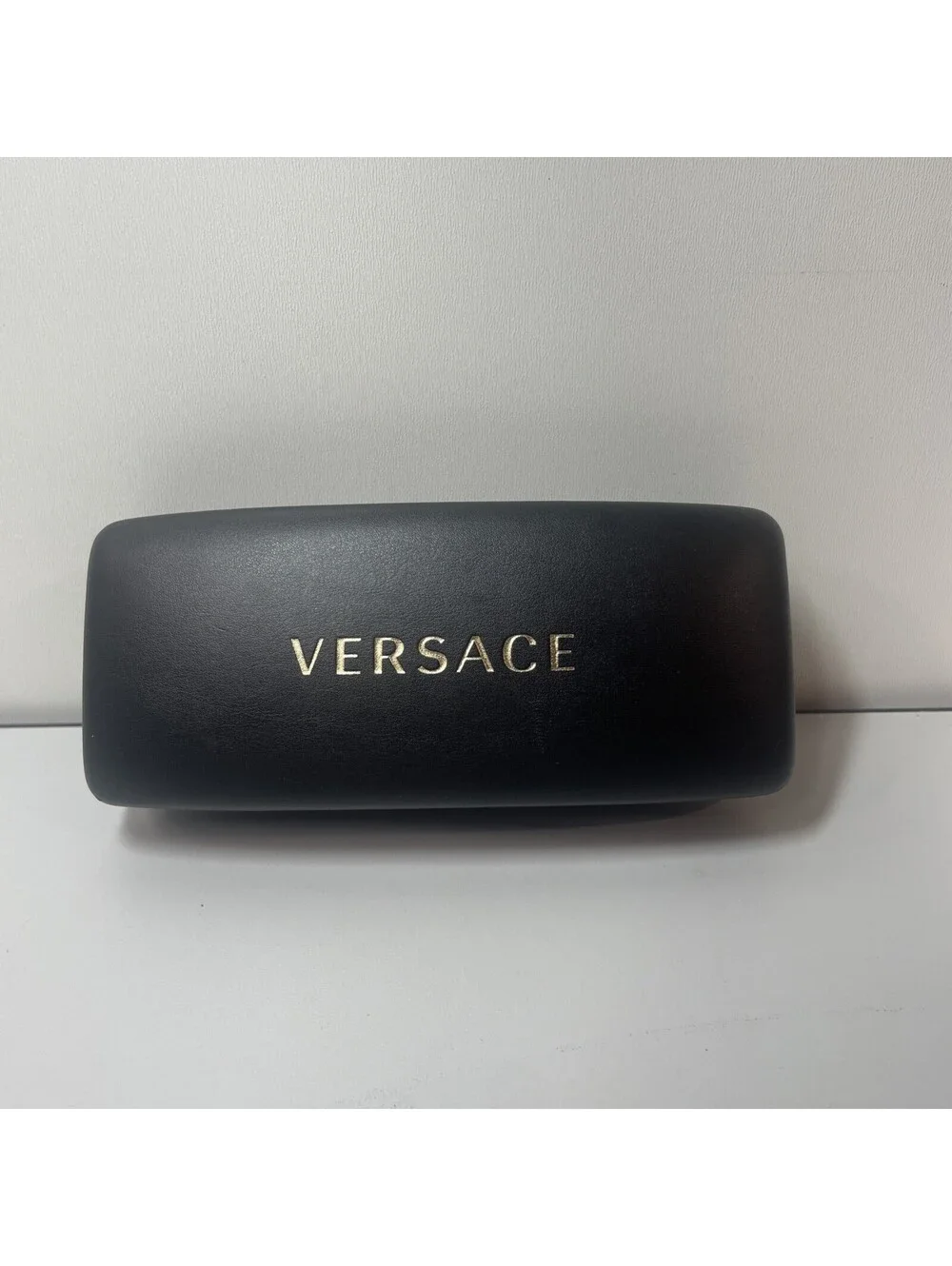 Versace Black Gold Hard Eyeglasses Sunglasses Glasses Shell Clamshell large Case